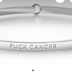 Be.Bangles- Silver- Fuck Cancer