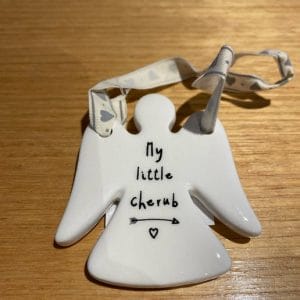 Ceramic Christmas Angel- my little cherub